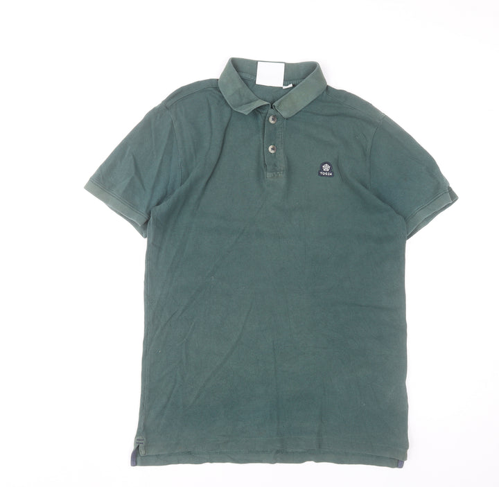 TOG24 Men’s Green Short Sleeve Cotton Polo Shirt Size M