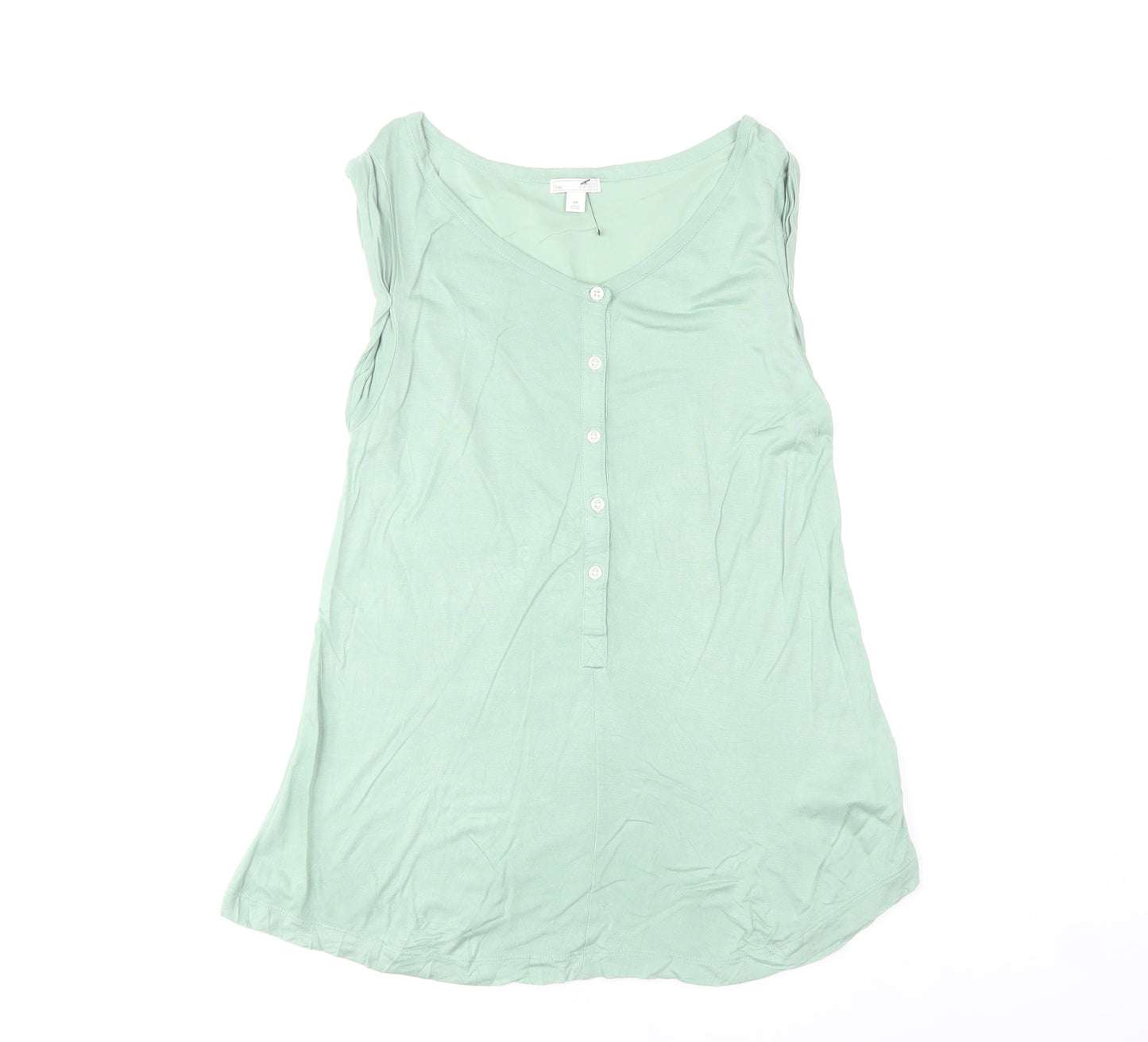 Gap Women’s Green Sleeveless Viscose Tank Top Size S