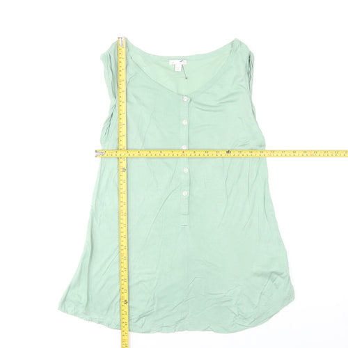 Gap Women’s Green Sleeveless Viscose Tank Top Size S