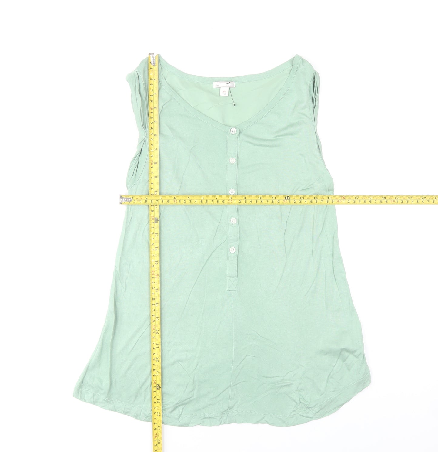 Gap Women’s Green Sleeveless Viscose Tank Top Size S