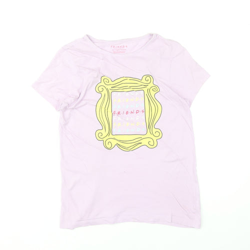 Friends Girls Pink T-Shirt 11-12 Years Graphic Print Short Sleeve Top