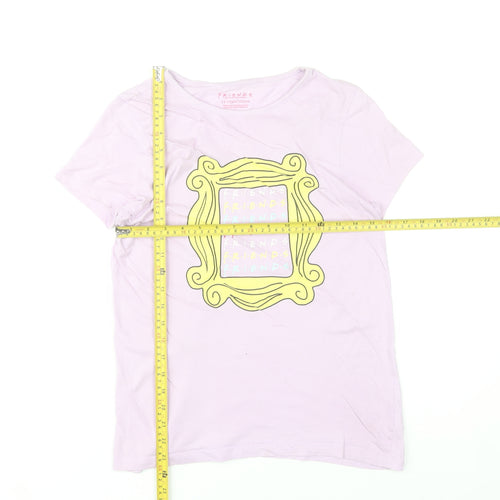 Friends Girls Pink T-Shirt 11-12 Years Graphic Print Short Sleeve Top