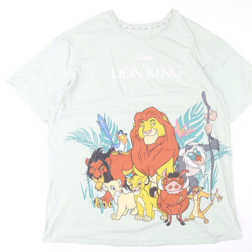 Primark Disney Lion King Mint Green Womens 2XL Nightshirt 100% Cotton