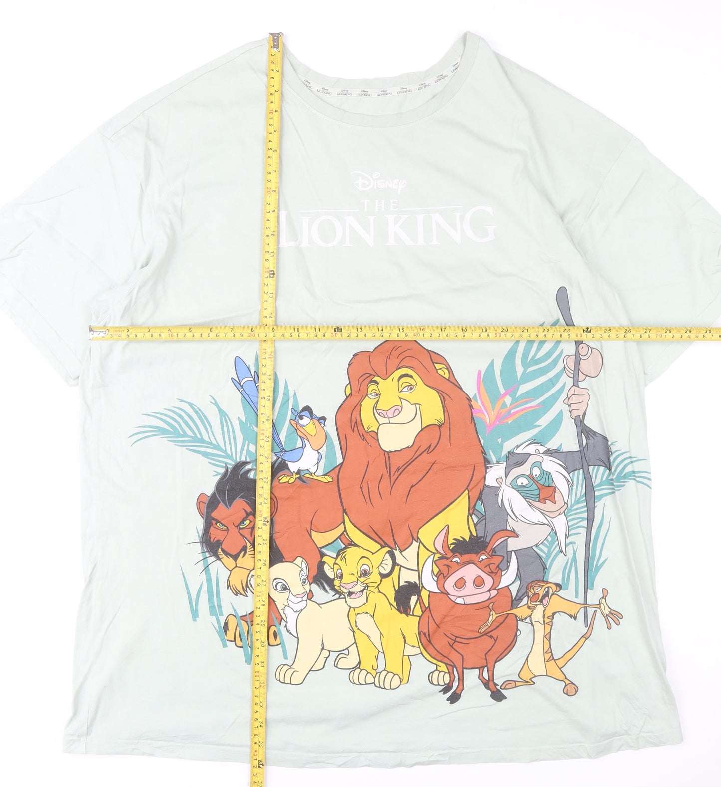 Primark Disney Lion King Mint Green Womens 2XL Nightshirt 100% Cotton