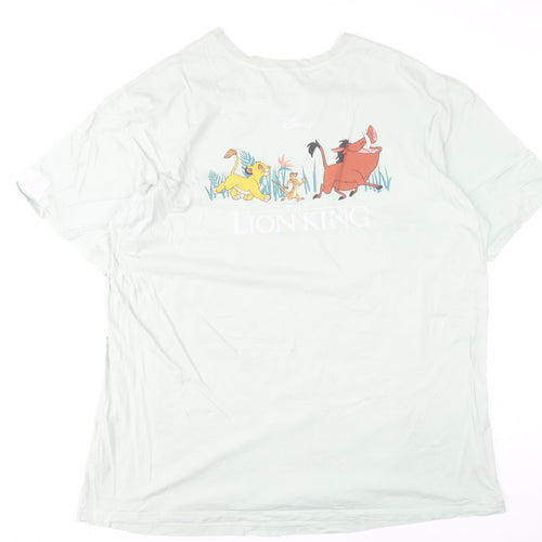 Primark Disney Lion King Mint Green Womens 2XL Nightshirt 100% Cotton