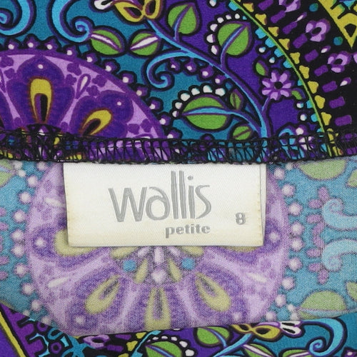 Wallis Petite Women’s Multicoloured Geometric Jersey Shift Dress Size 8