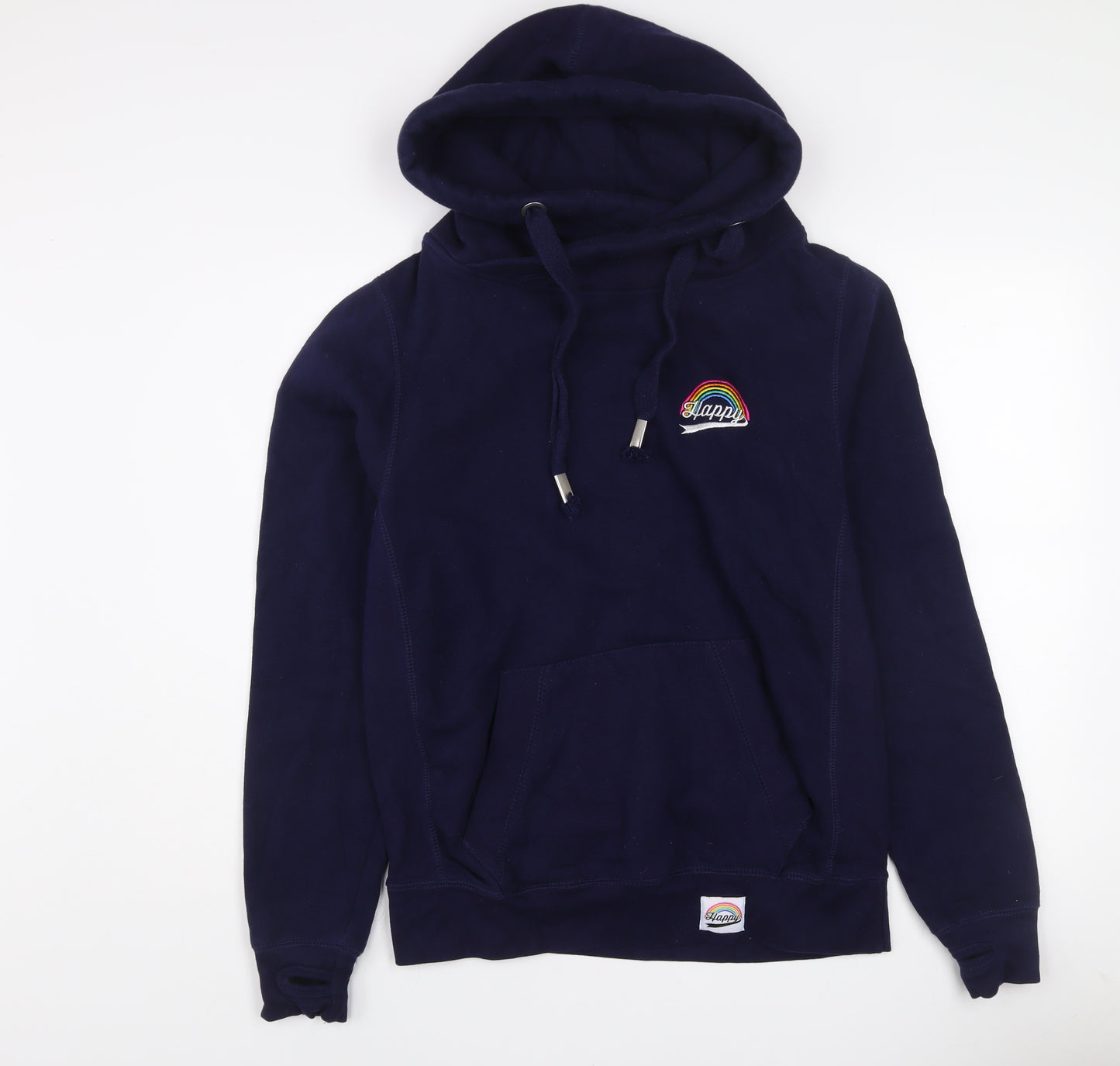 Pickle London Women’s Navy Hoodie Medium Cotton Blend Pullover