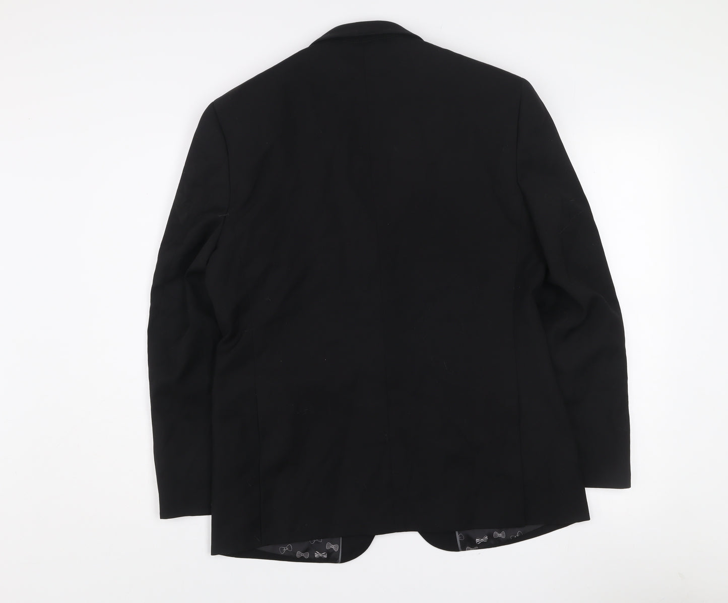 Marks and Spencer 1860 Limited Collection Men's Black 40R Slim Fit Two Button Shawl Lapel Blazer