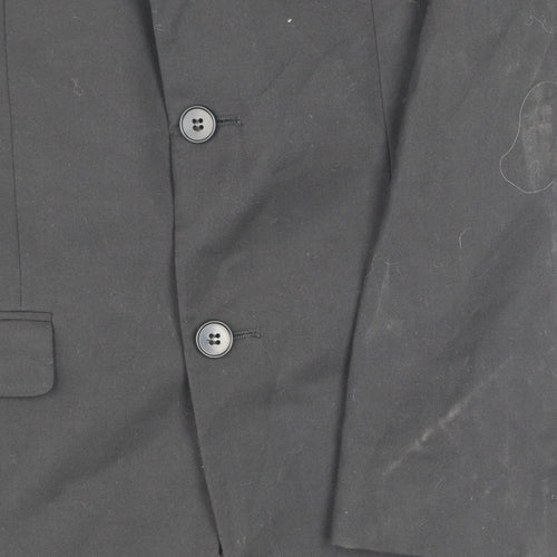 Marks and Spencer 1860 Limited Collection Men's Black 40R Slim Fit Two Button Shawl Lapel Blazer