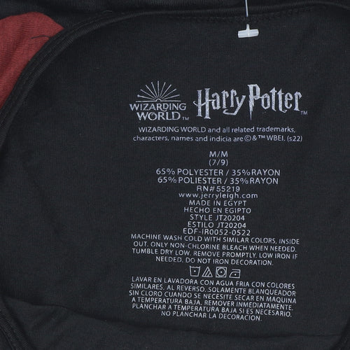 Harry Potter Boys Black 7-9 Years 3/4 Sleeve Platform 9¾ T-Shirt