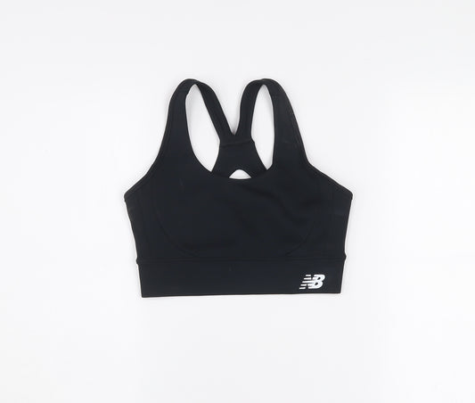 New Balance Women's Black Racerback Sports Bra Size 10