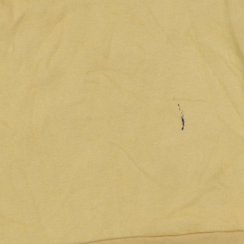 Dunnes Stores Mustard Attitude Sweatshirt Womens Small Cotton Blend