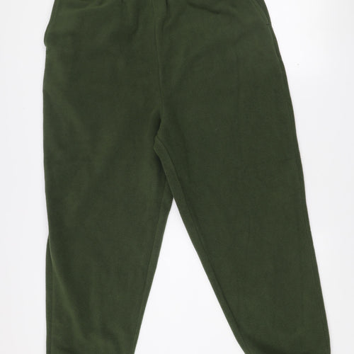 ASOS Design Men's Green Fleece Jogger Trousers Size M Relaxed Fit