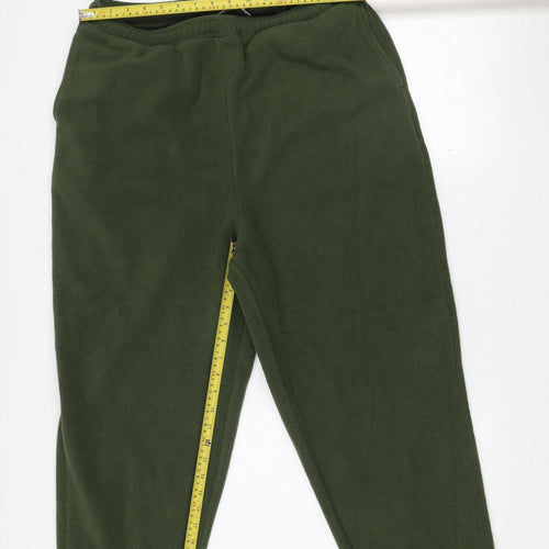 ASOS Design Men's Green Fleece Jogger Trousers Size M Relaxed Fit