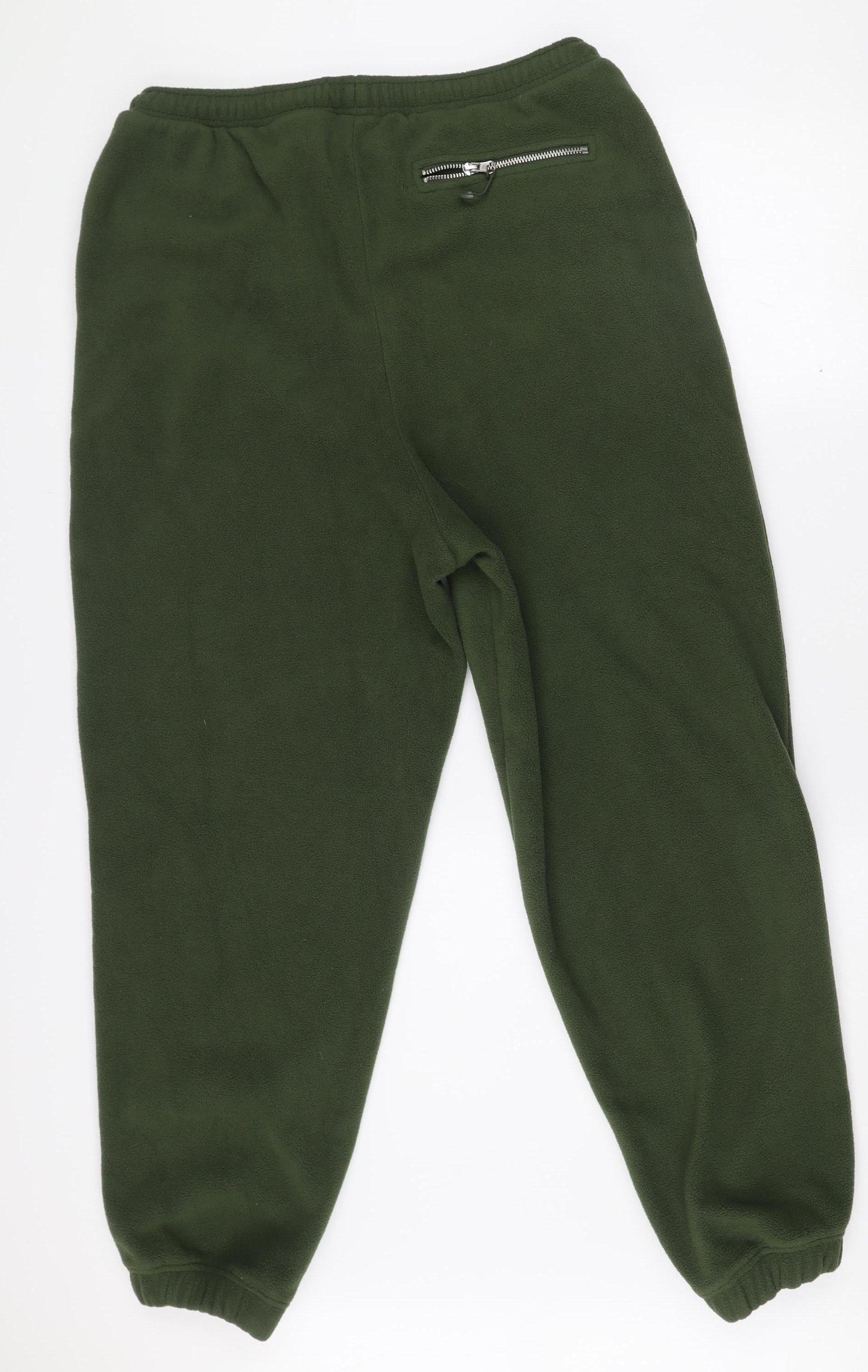 ASOS Design Men's Green Fleece Jogger Trousers Size M Relaxed Fit