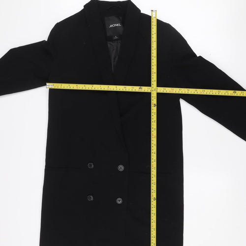 Monki Women's Black XS Double-Breasted Blazer Tailored Jacket