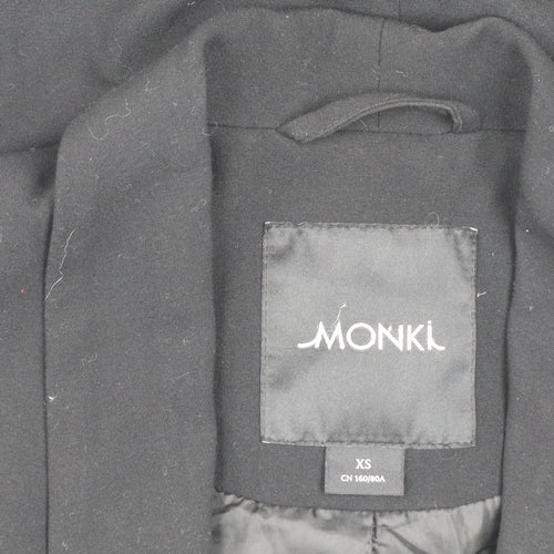 Monki Women's Black XS Double-Breasted Blazer Tailored Jacket