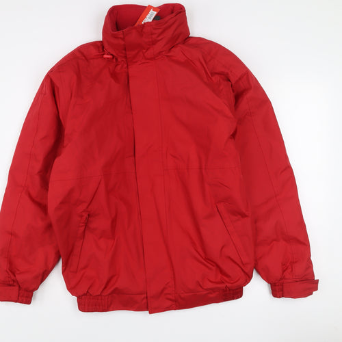Result Core Men Red S Windbreaker Jacket Water Resistant Lined