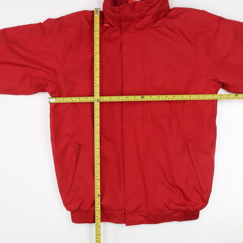 Result Core Men Red S Windbreaker Jacket Water Resistant Lined