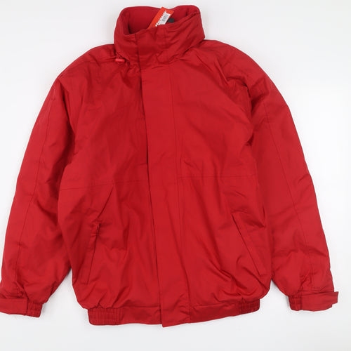 Result Core Men Red S Windbreaker Jacket Water Resistant Lined