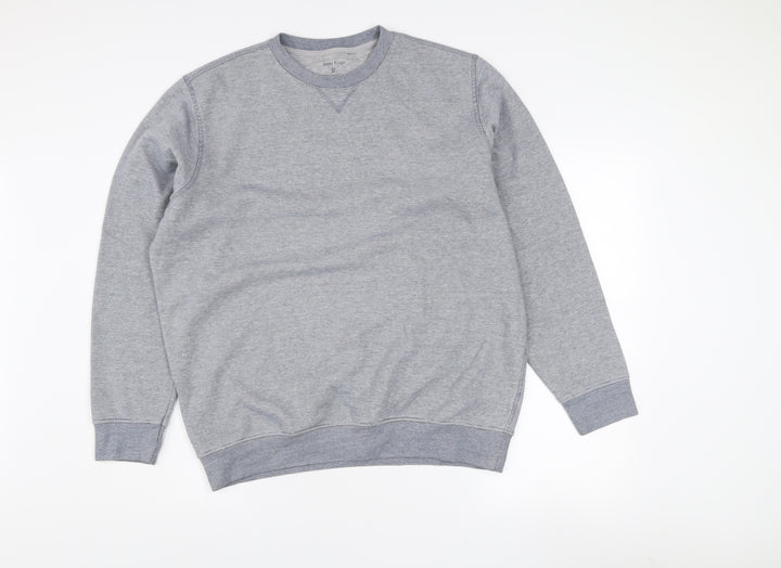 James Pringle Mens Grey Large Crew Neck Cotton Sweatshirt