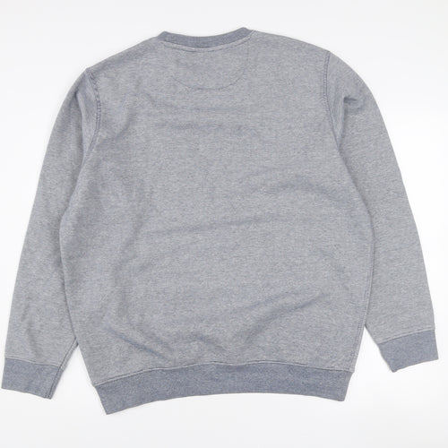 James Pringle Mens Grey Large Crew Neck Cotton Sweatshirt