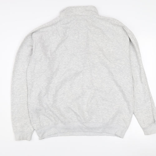 G&G Women’s Grey 1/4 Zip Sweatshirt XL Cotton Blend Casual Comfort