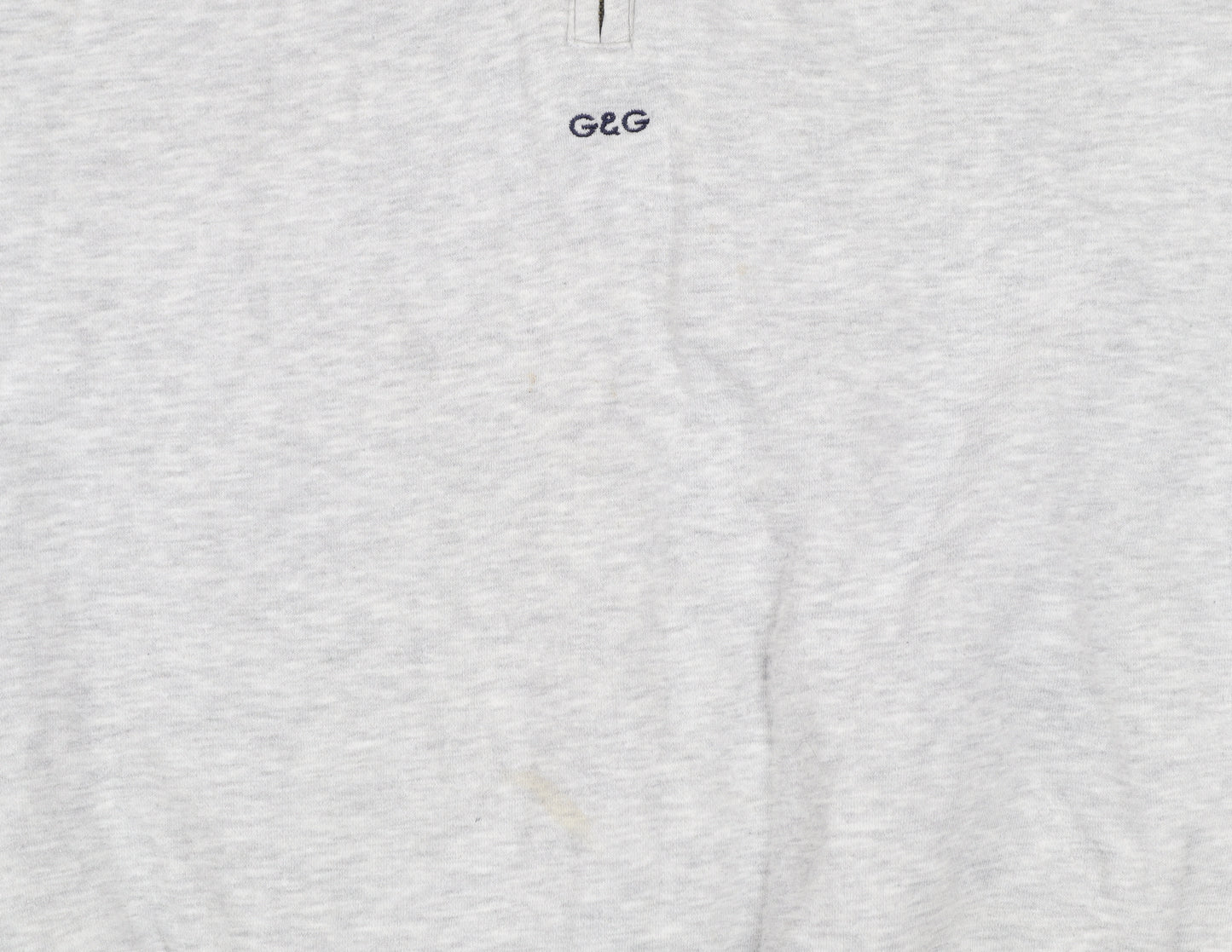 G&G Women’s Grey 1/4 Zip Sweatshirt XL Cotton Blend Casual Comfort