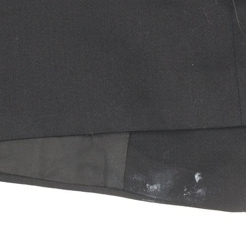 Burton Menswear Black Double-Breasted Suit Jacket 38in Short