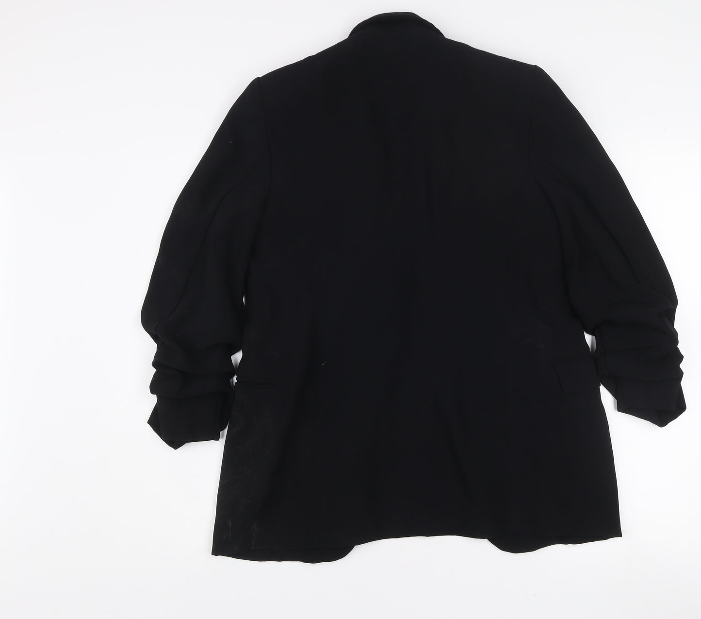 Marks and Spencer Womens Black Size 8 Regular Fit Single Breasted Blazer