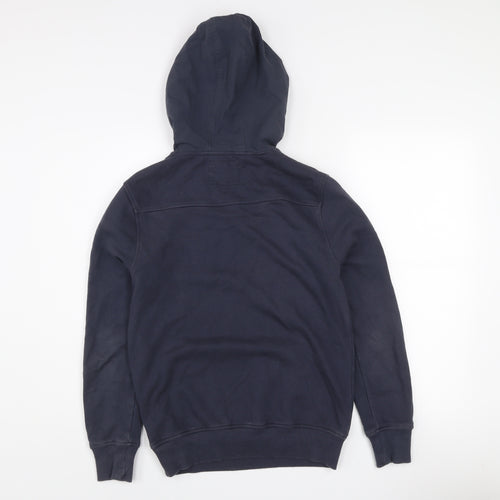 River Island Women Navy Blue XS Pullover Hoodie Cotton Blend