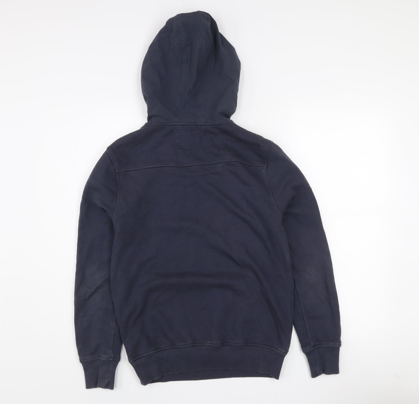 River Island Women Navy Blue XS Pullover Hoodie Cotton Blend