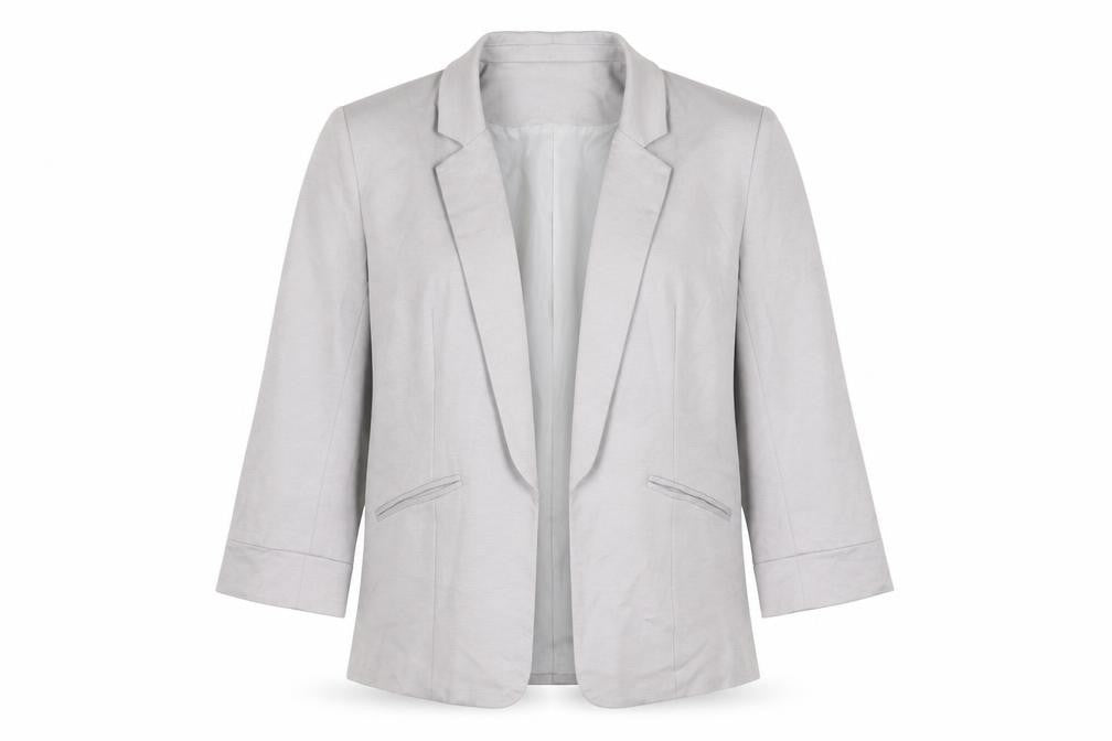 Aftershock London Women’s Grey Size 12 Classic Tailored Blazer