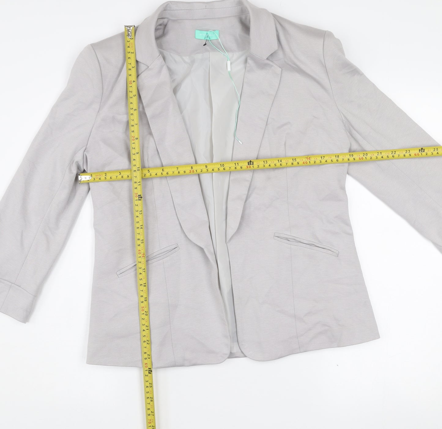 Aftershock London Women’s Grey Size 12 Classic Tailored Blazer