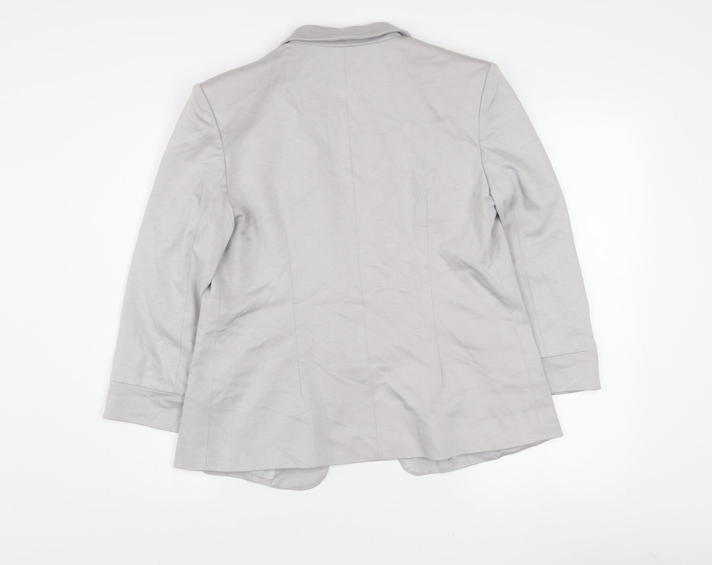 Aftershock London Women’s Grey Size 12 Classic Tailored Blazer