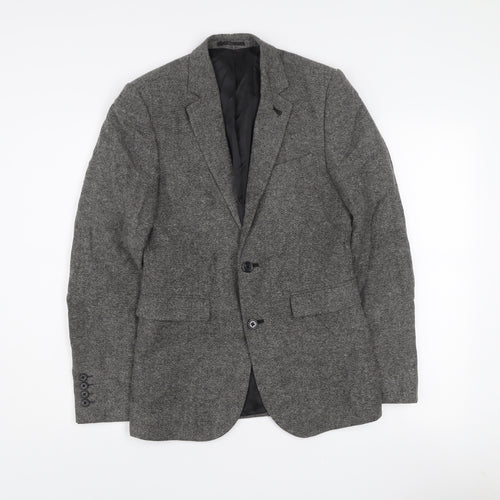 Cedar Wood State Men's Grey Herringbone Tweed Blazer XS
