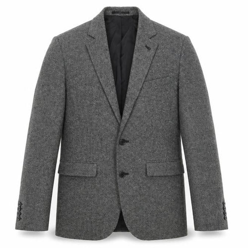 Cedar Wood State Men's Grey Herringbone Tweed Blazer XS