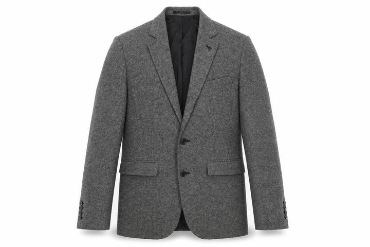 Cedar Wood State Men's Grey Herringbone Tweed Blazer XS