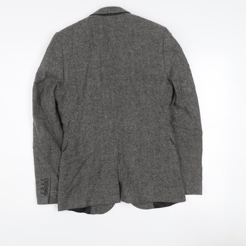 Cedar Wood State Men's Grey Herringbone Tweed Blazer XS