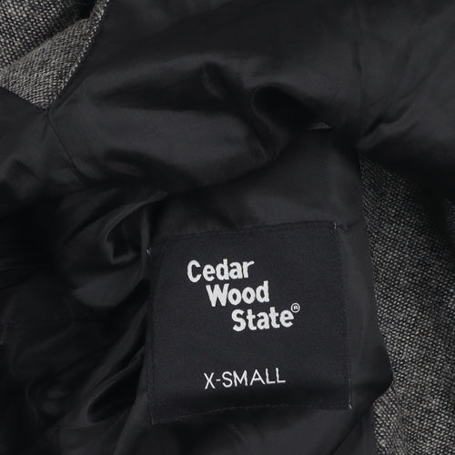 Cedar Wood State Men's Grey Herringbone Tweed Blazer XS