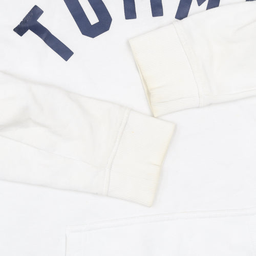 Tommy Jeans Men’s White Relaxed Fit Graphic Sweatshirt Size S