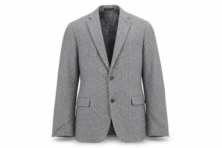 Zara Man Men's Grey Check Wool Blend Slim Fit Blazer Jacket 38R
