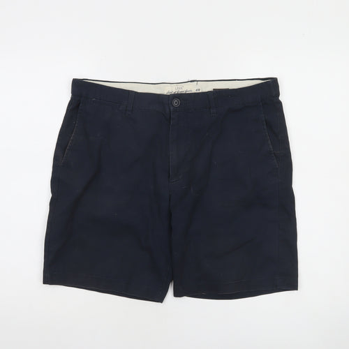 H&M L.O.G.G. Men's Blue Chino Shorts Size 34 Regular Fit