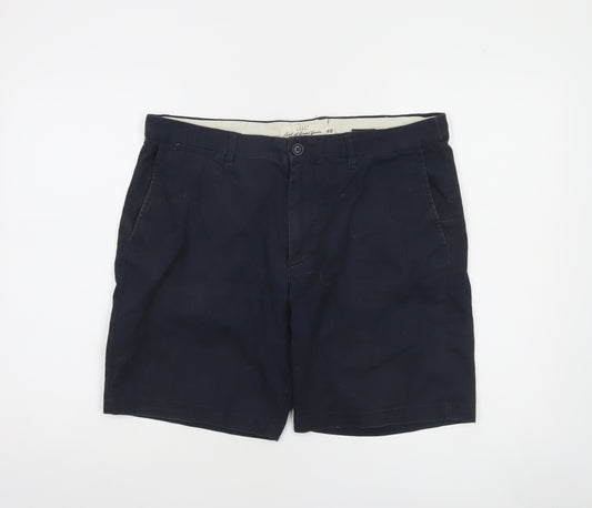 H&M L.O.G.G. Men's Blue Chino Shorts Size 34 Regular Fit