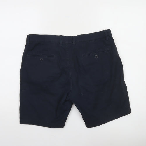 H&M L.O.G.G. Men's Blue Chino Shorts Size 34 Regular Fit