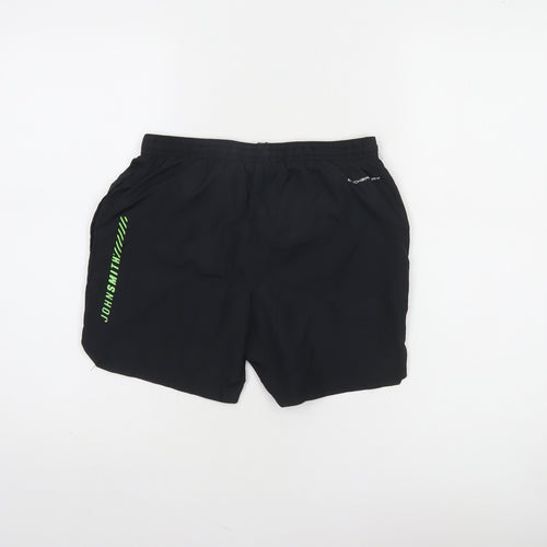 John Smith Boys Black Swim Shorts Size 10 Quick Dry Polyester