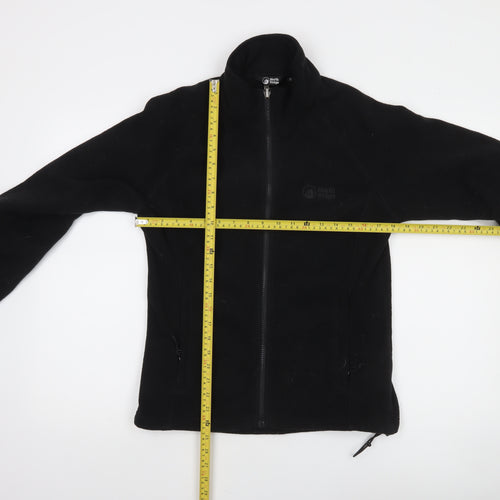 North Ridge Women Black Fleece Full Zip Jacket Size 12