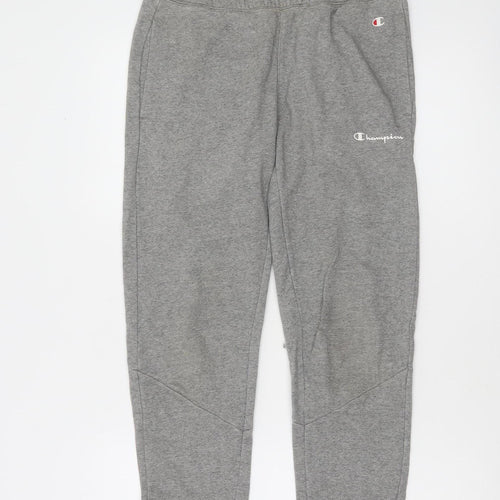 Champion Men's Grey XS Jogger Sweatpants with Logo Detail