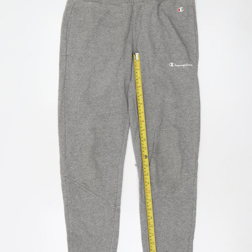 Champion Men's Grey XS Jogger Sweatpants with Logo Detail