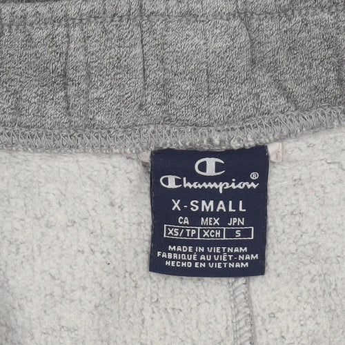 Champion Men's Grey XS Jogger Sweatpants with Logo Detail
